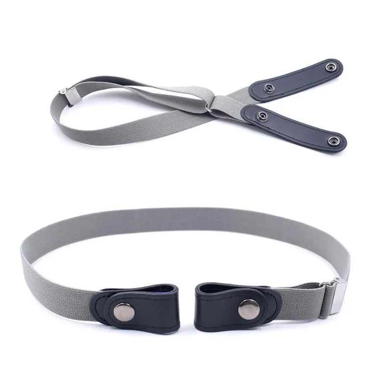 Adjustable Buckle Free Stretch Belt Invisible Lazy Belt for Women Men