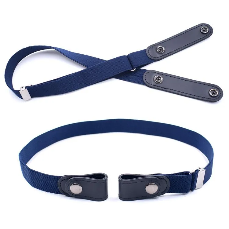 Adjustable Buckle Free Stretch Belt Invisible Lazy Belt for Women Men