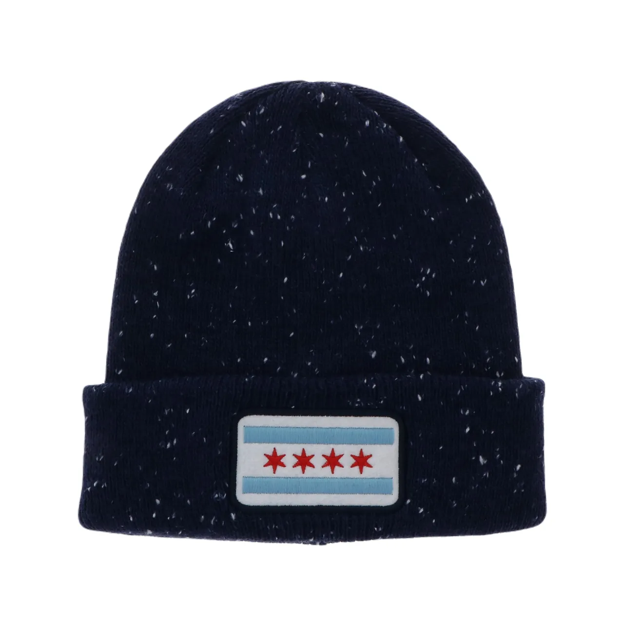 Chicago Flag Daily Pine Speckled Beanie