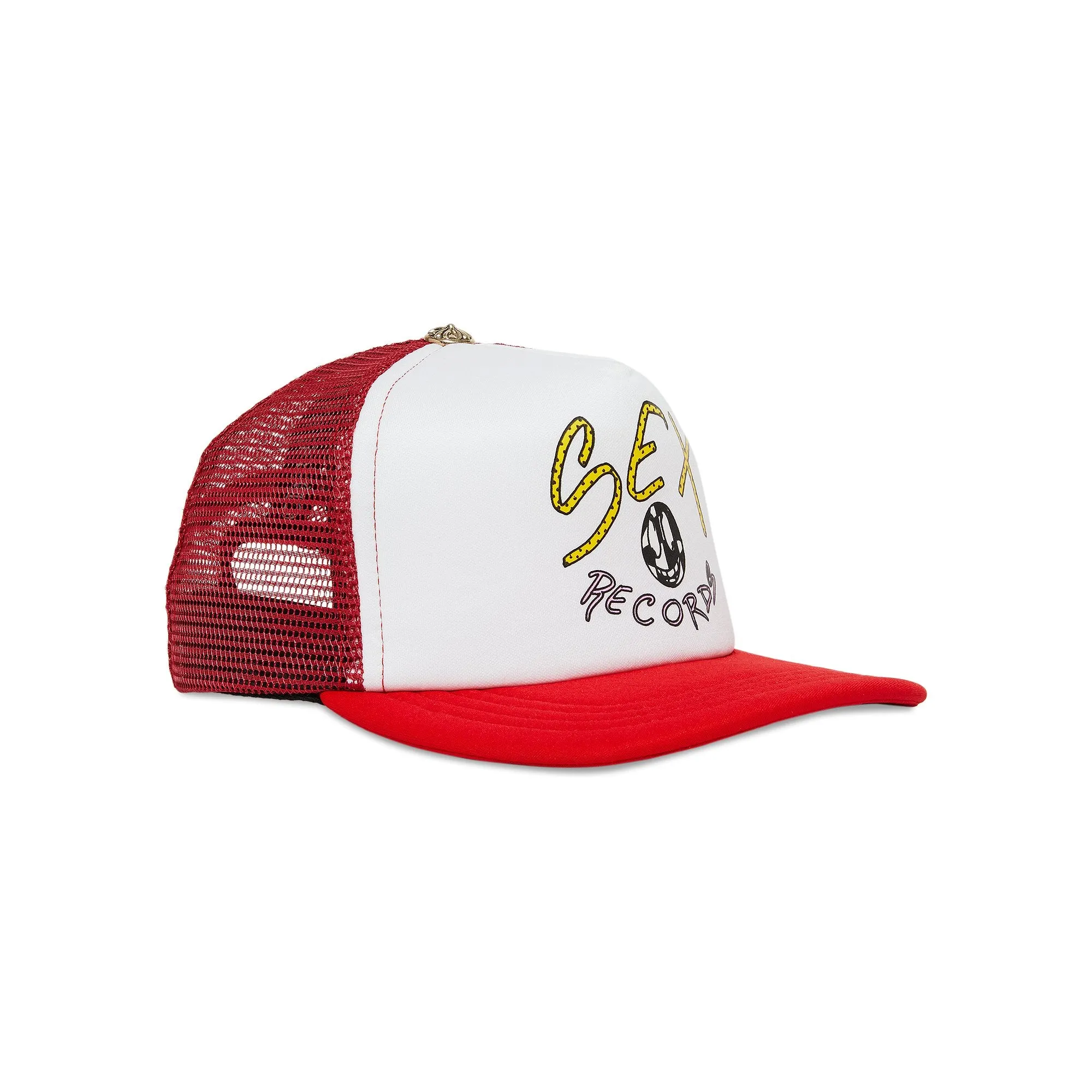 Chrome Hearts x Matty Boy Sex Records Logo Trucker Cap, White