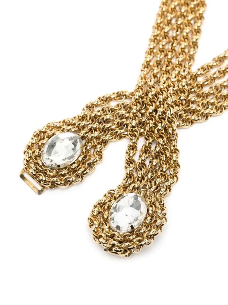 Crystal-Embellished Multi-Chain Belt