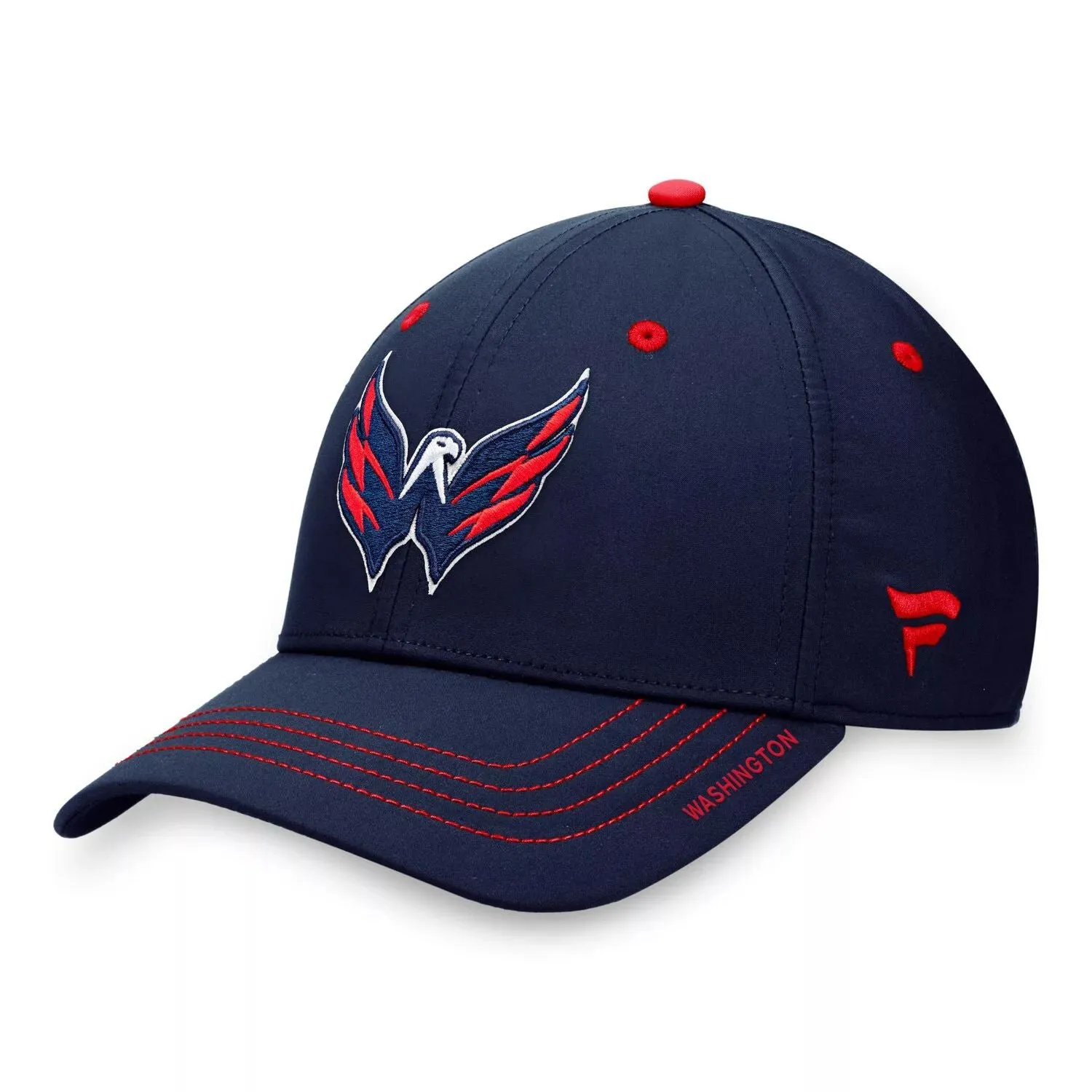 Fanatics Men's Navy Blue Logo Washington Capitals Authentic Pro Rink Flex Hat