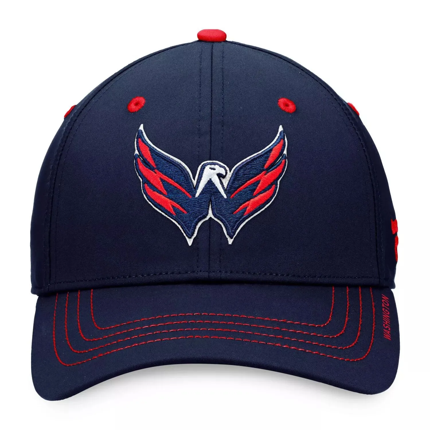 Fanatics Men's Navy Blue Logo Washington Capitals Authentic Pro Rink Flex Hat