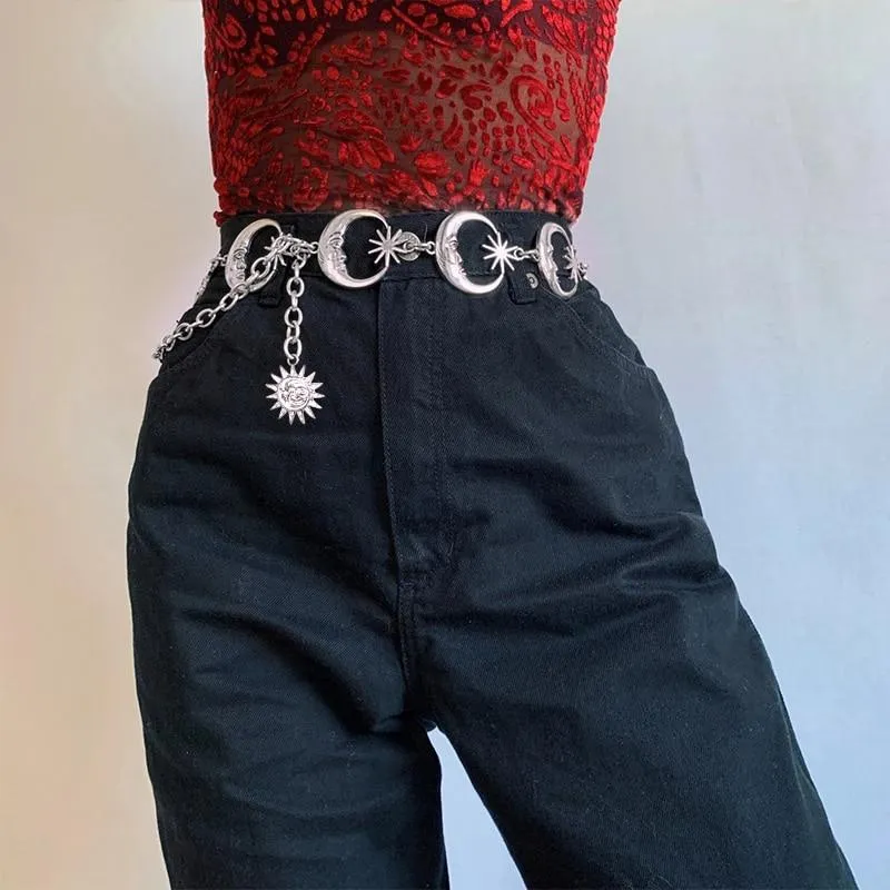 High Waist Chain Waist Belt