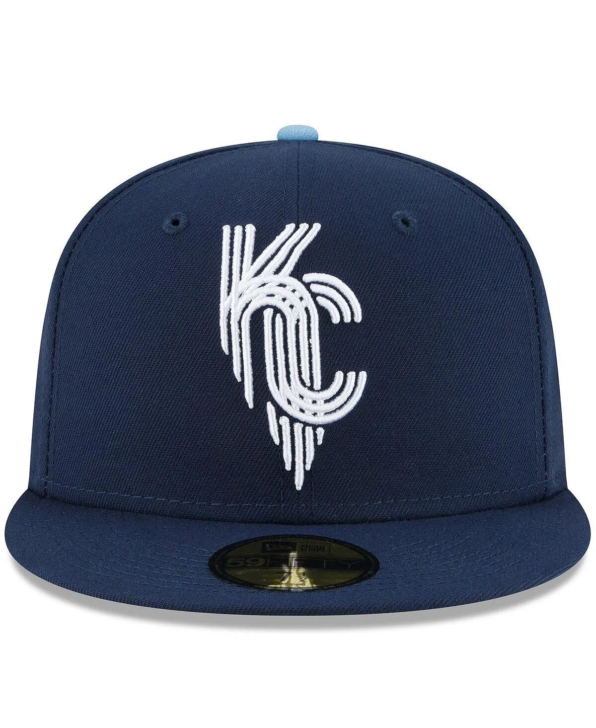Kansas City Royals Men's Navy Blue Fitted Hat 2022 City Connect 59FIFTY New Era