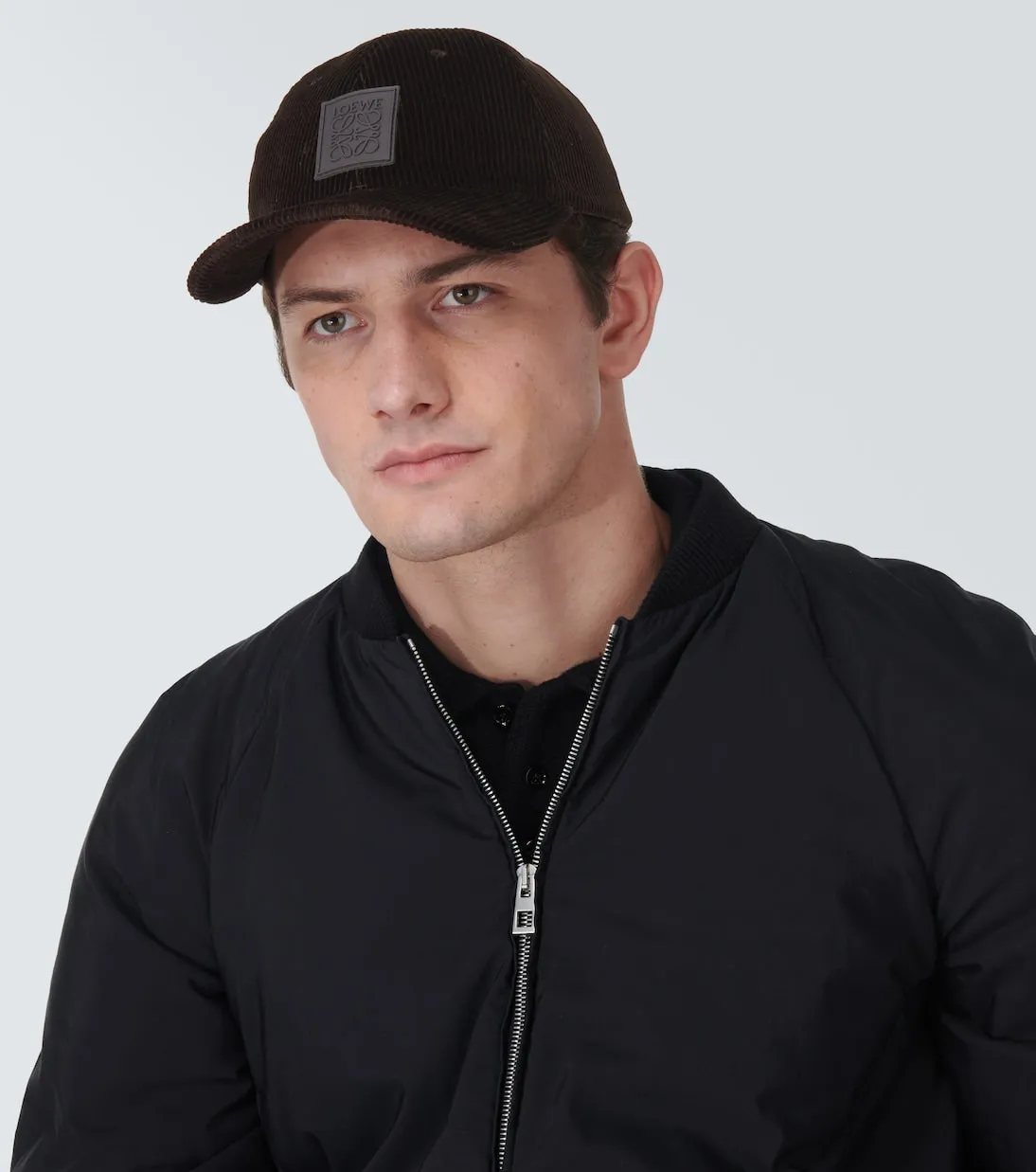 Loewe corduroy anagram baseball cap, brown