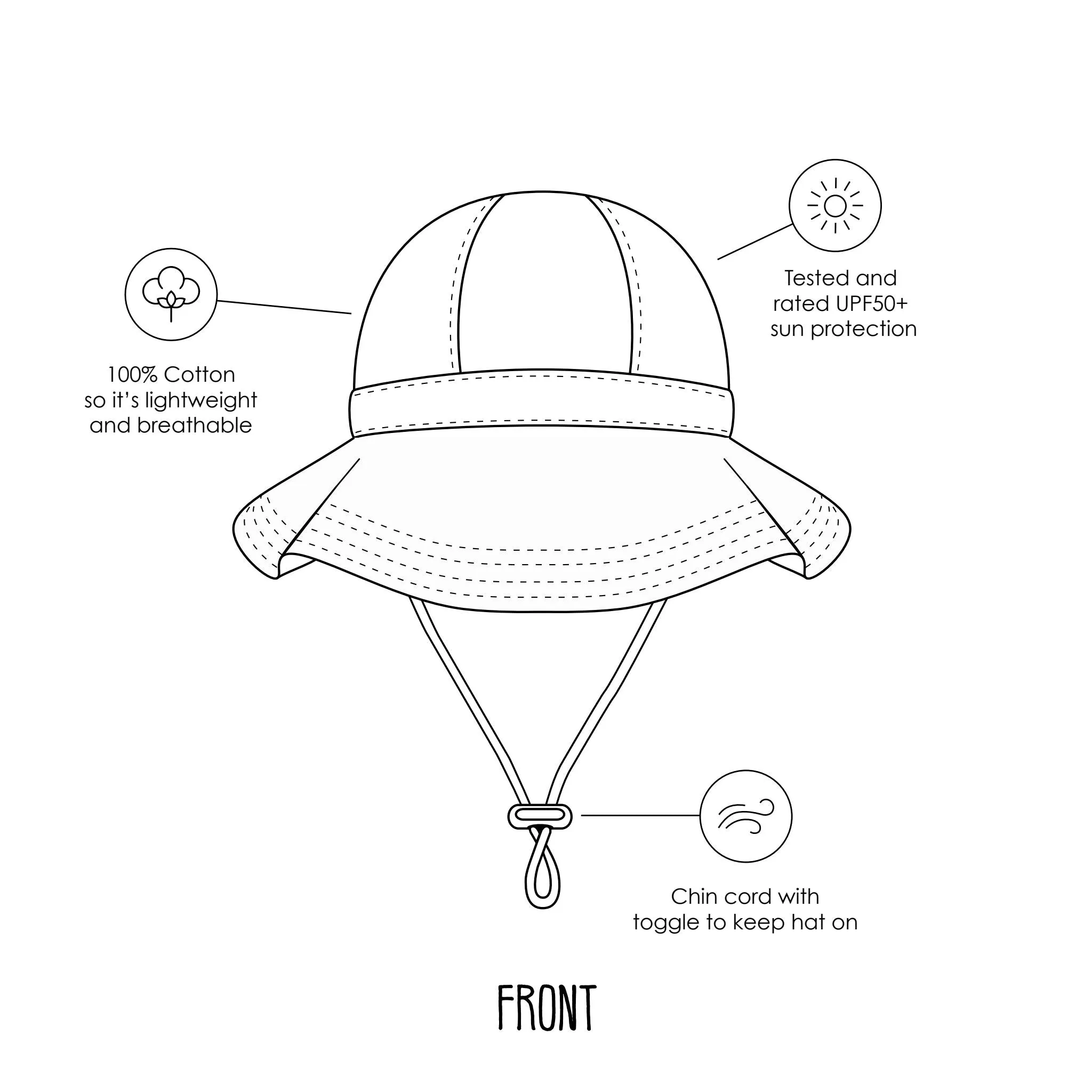 Magnolia Wide Brim Sunhat