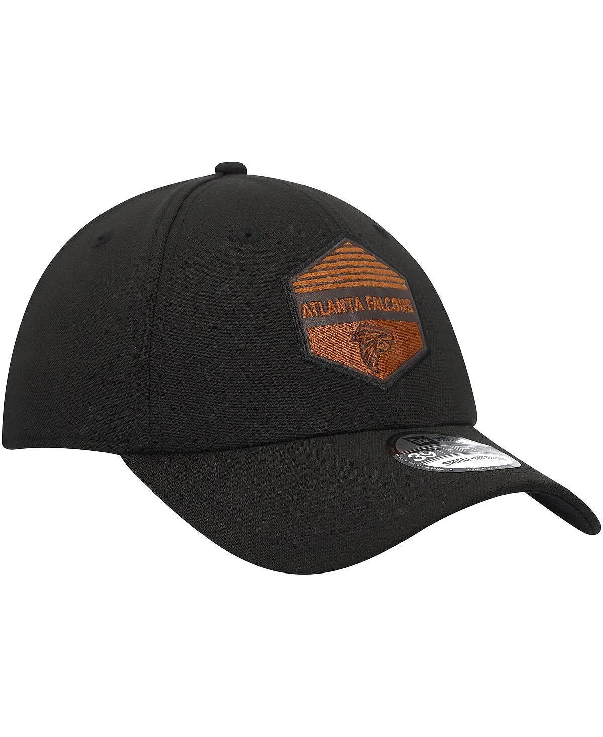 Men's Black Atlanta Falcons Gulch 39THIRTY Flex Hat New Era