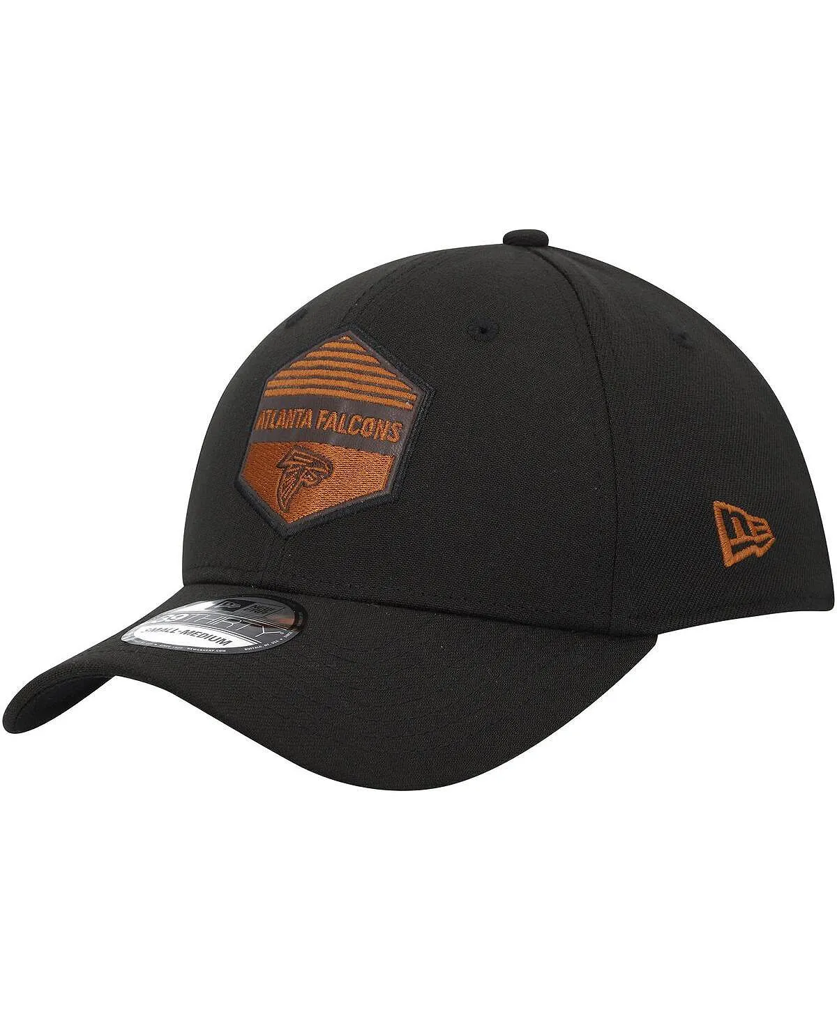 Men's Black Atlanta Falcons Gulch 39THIRTY Flex Hat New Era