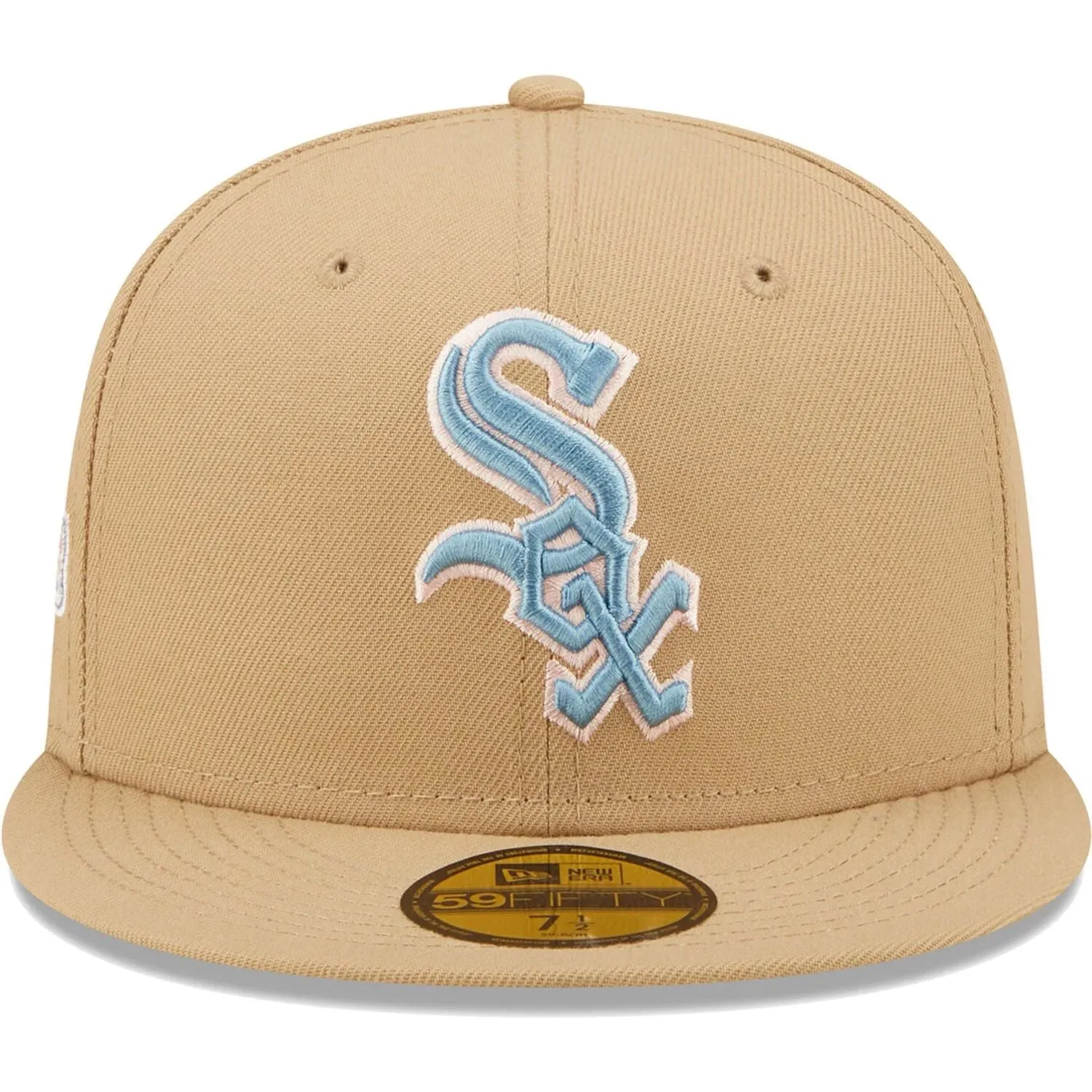 Men's New Era Tan Chicago White Sox 2005 World Series Cap Sky Blue Overall Cap 59FIFTY