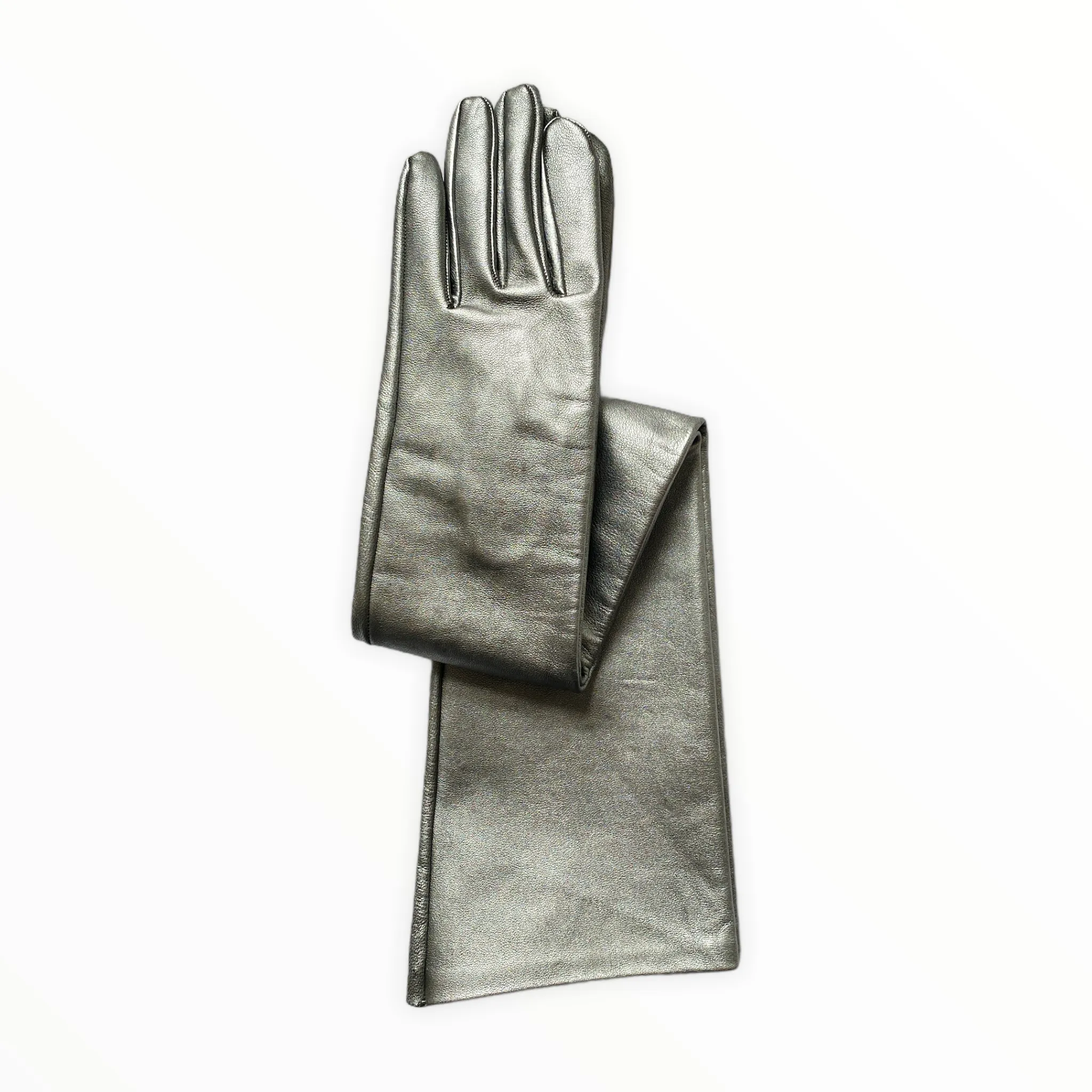 Montserrat Metallic 16bt - Women's Silk Lined Metallic Leather Gloves
