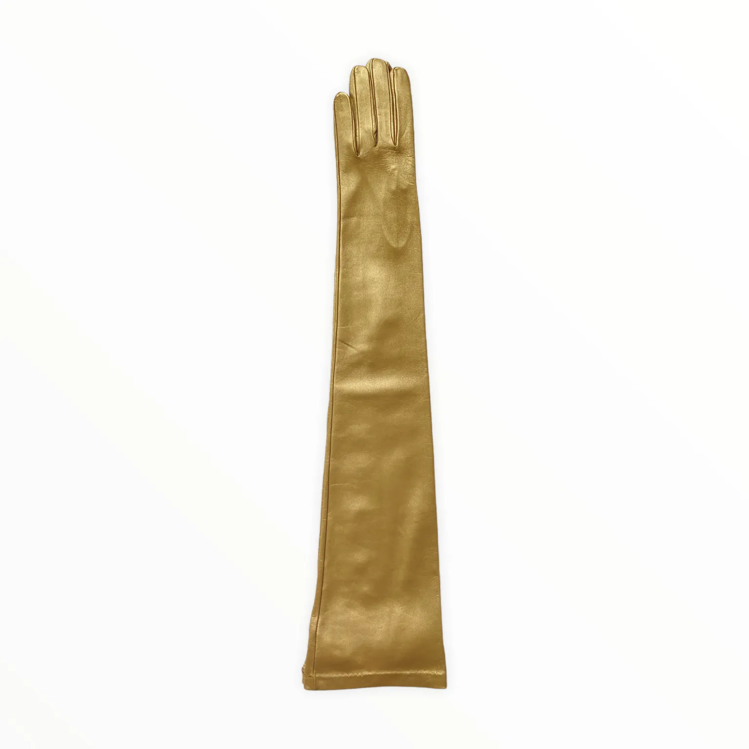 Montserrat Metallic 16bt - Women's Silk Lined Metallic Leather Gloves