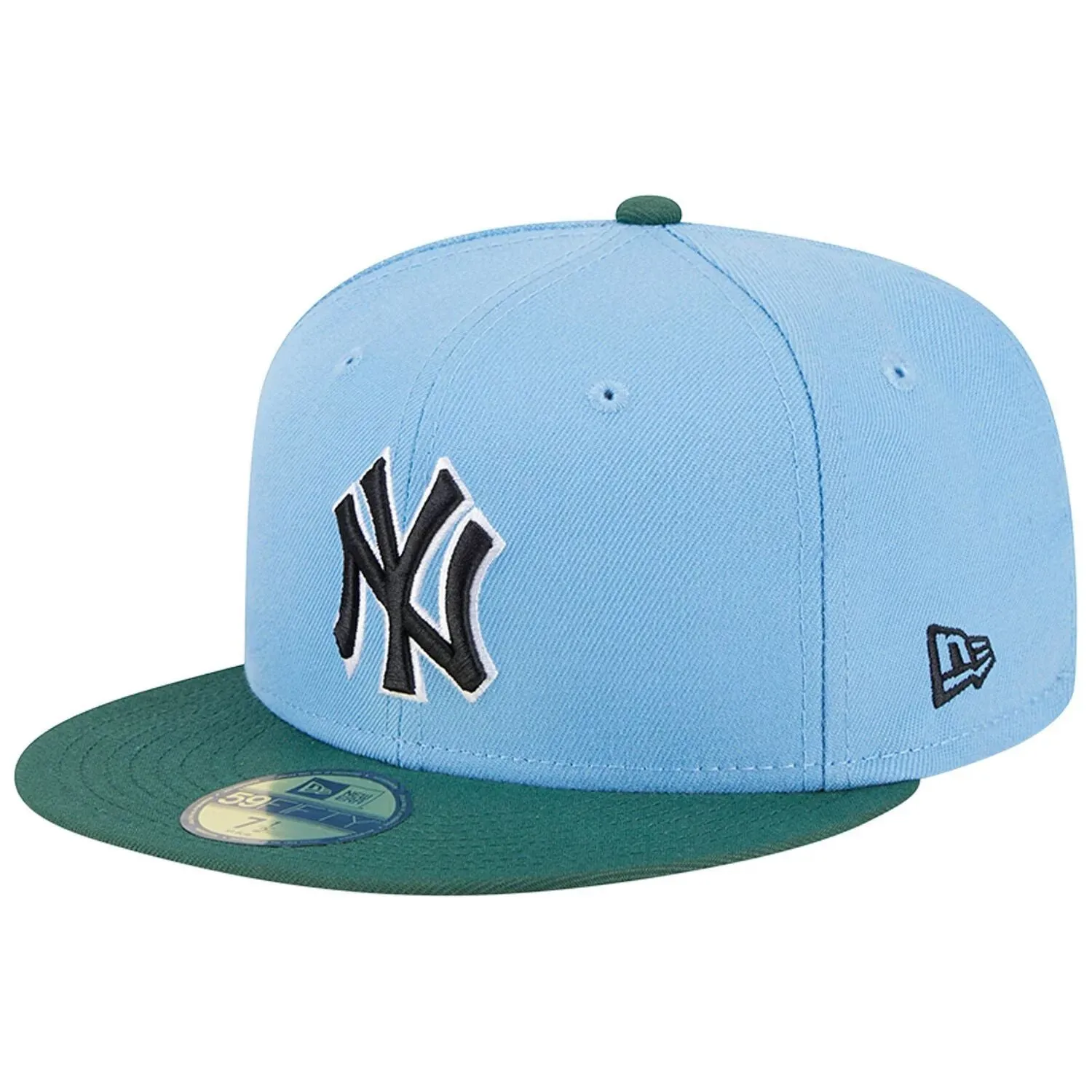 New Era Men's Fitted Hat Sky Blue/Cillantro New York Yankees 2000 Subway Series 59FIFTY