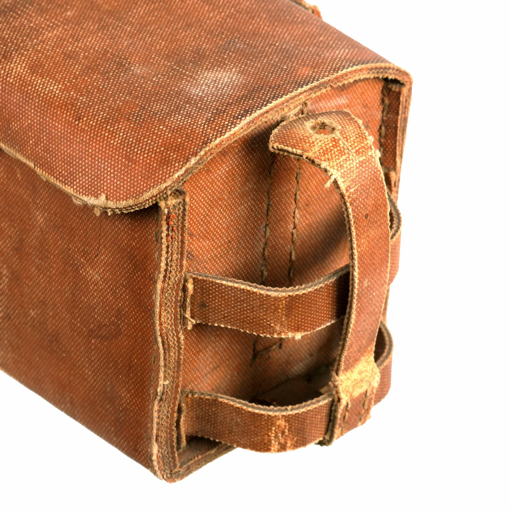 Original Japanese WWII Late War Rubberized Canvas Type 30 Arisaka Ammunition Pouch