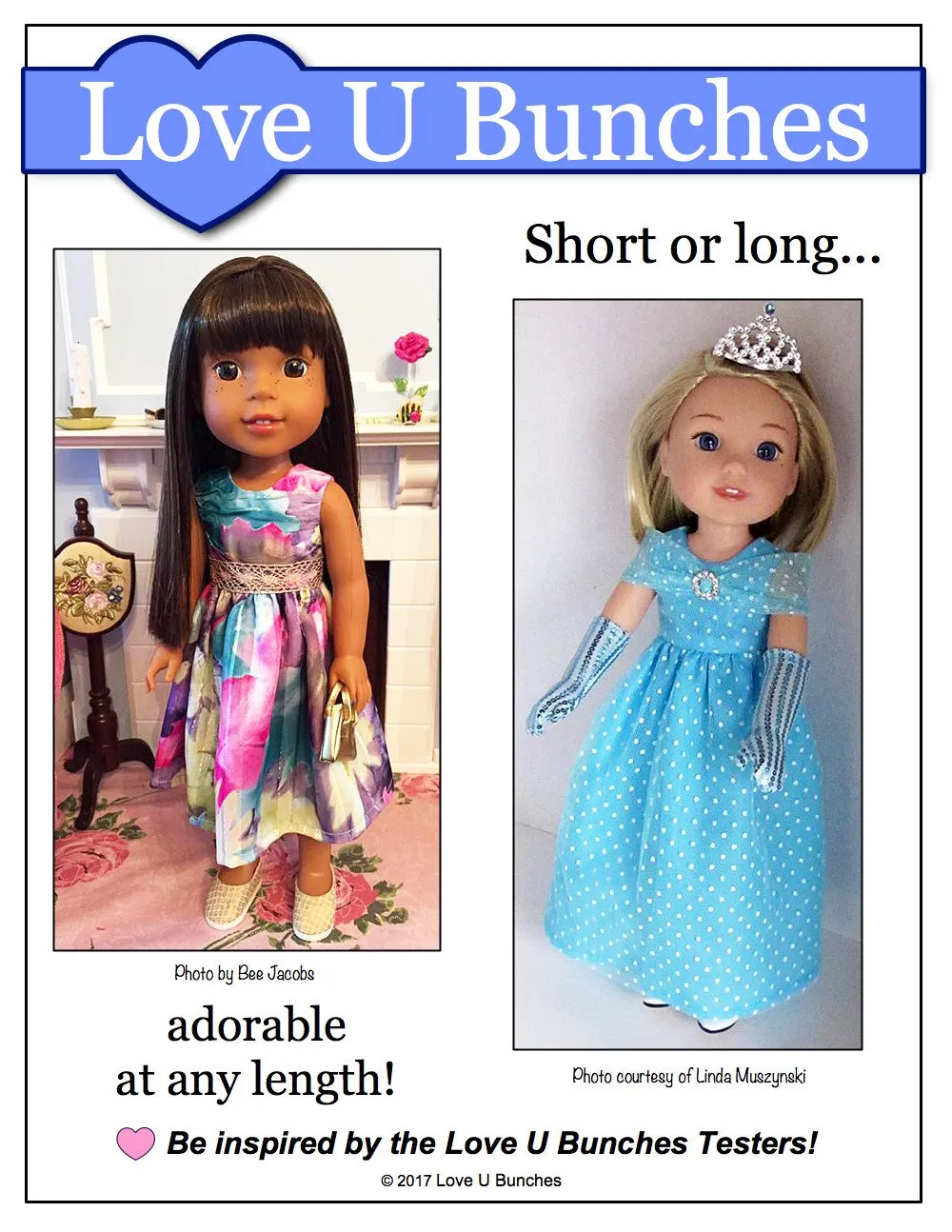 Princess Anya 14.5" Doll Clothes Pattern