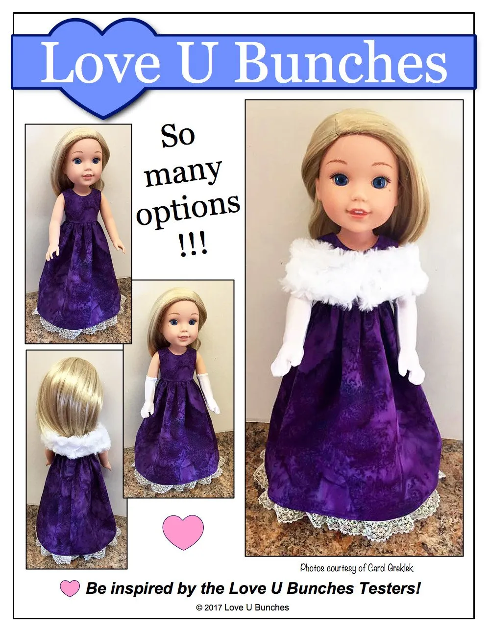 Princess Anya 14.5" Doll Clothes Pattern