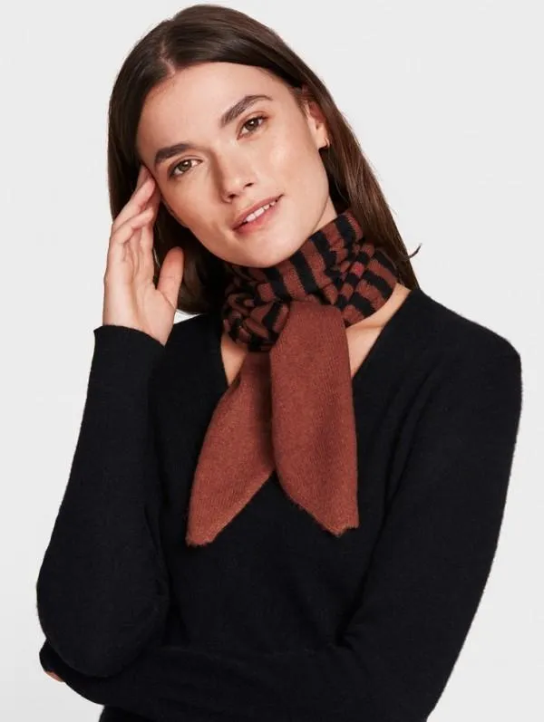 White   Warren - Striped Wrap Neckerchief